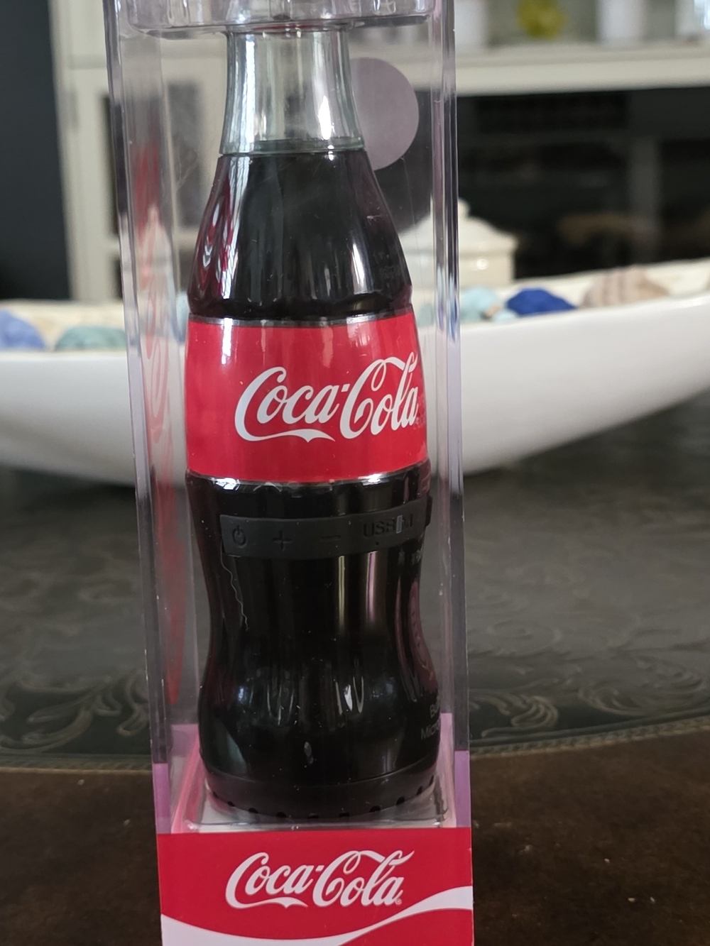 Coca Cola Black and Red Bottle Bluetooth Speaker